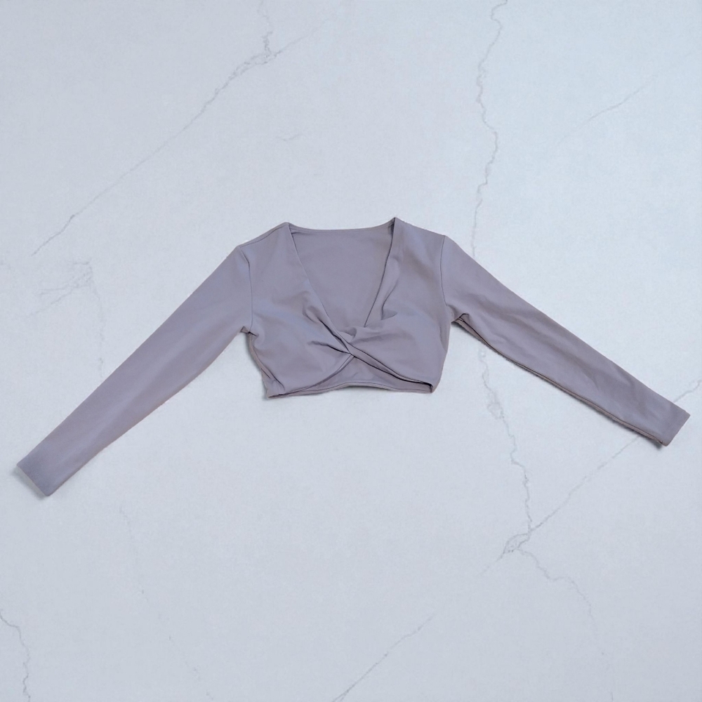 Chic Lavender Gray Women's Crop Top